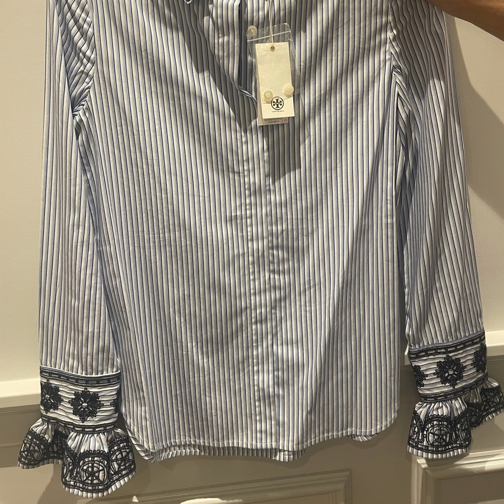 Tory Burch Paige blouse - size 0 (NWT)